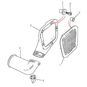 Fender - grille cold air intake