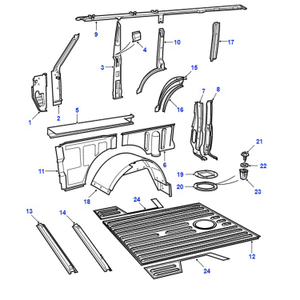 Body parts - floor pan cargo