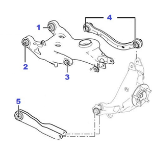 Radius/trailing arm - bush (chassis)