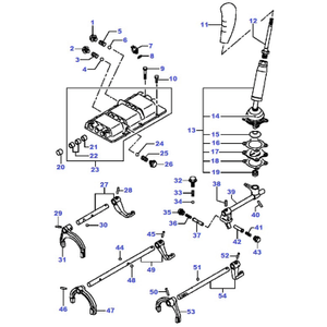 Gear lever - seat (kit)
