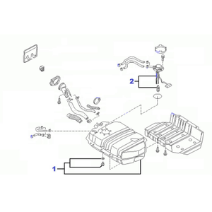 Fuel tank - level sender/pump