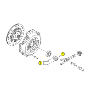 Clutch - release bearing holder springs