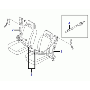 Seat belt - Fastener