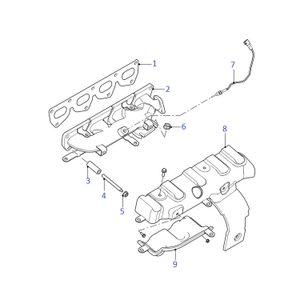 Exhaust manifold - mounting hardware