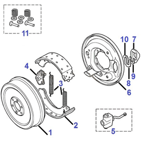 Parking  brake - locking plate