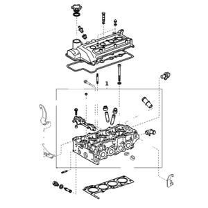 Cylinder head - equiped (with valves and springs)