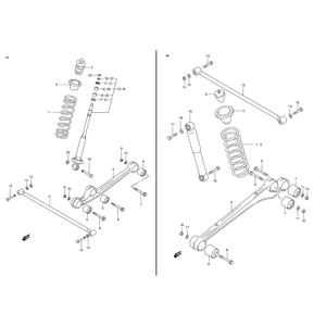 Radius/trailing arm - bush kit (chassis)