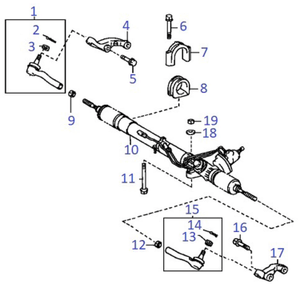 Steering rack - screw