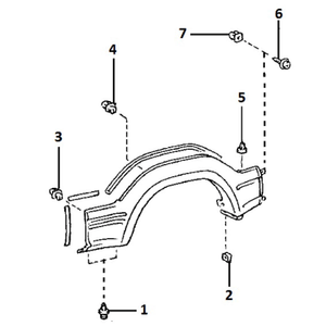 Fender - Wheel arch extension - Attachment