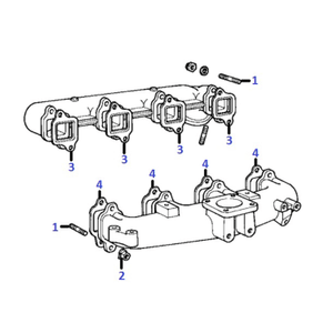 Exhaust manifold - gasket manifold on head