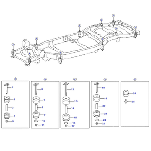 casquillos de chassis - Kit