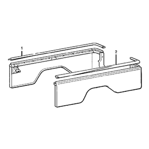 Pick-up bed - Bed side panel weatherstrip