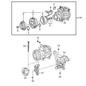 Air conditionning clutch kit