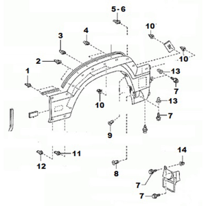 Fender - Wheel arch extension - Attachment