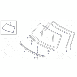 Windscreen - trim strip