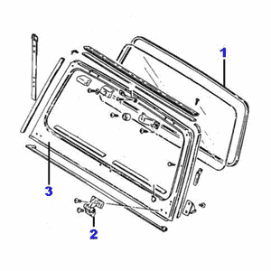 Joint Glissière de Vitre Nissan Patrol GR Y60 1988-1997, 2P - ARG