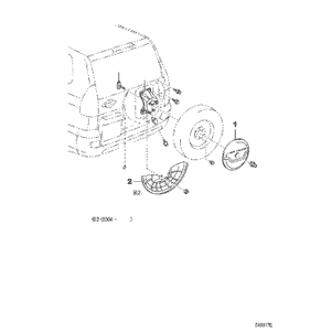 cache roue de secours pour Toyota land cruiser KDJ 120-125 – Garage 4X4  Balleydier