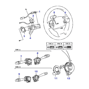 Rotating contact assy (steering column)
